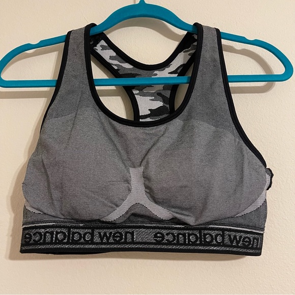 New Balance sports bra camo gray black Size XL - Picture 5 of 5